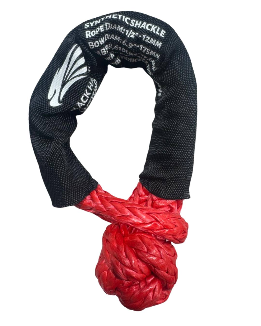 Black Hawk Customs Soft Shackle Red Sleeve (12mm Rope) Each